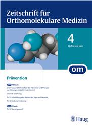 Cover Zeitschrift für Orthomolekulare Medizin - OM