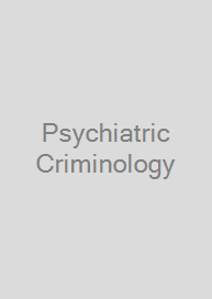 Cover Psychiatric Criminology