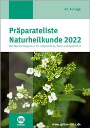 Cover Präparateliste der Naturheilkunde 2022