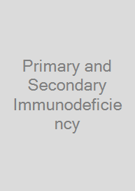 Cover Primary and Secondary Immunodeficiency