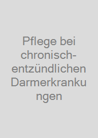 Cover Pflege bei chronisch-entzündlichen Darmerkrankungen