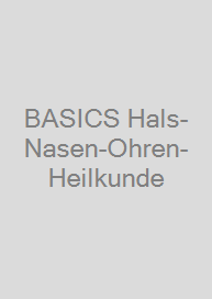 Cover BASICS Hals-Nasen-Ohren-Heilkunde