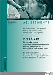 Cover MPT & ATD PA Matching Person and Technology Model (MPT-Modell) und Assistive Technology Device Predisposition Assessment (ATD PA)
