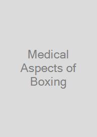 Cover Medical Aspects of Boxing