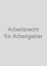 Cover Arbeitsrecht für Arbeitgeber