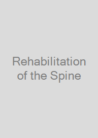 Cover Rehabilitation of the Spine