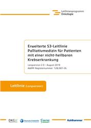 Cover Erweiterte S3-Leitlinie Palliativmedizin für Patienten mit einer nicht-heilbaren Krebserkrankung