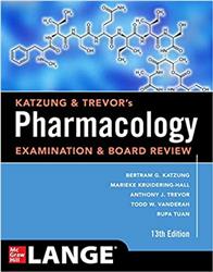 Cover Katzung & Trevors Pharmacology Examination and Board Review, Thirteenth Edition
