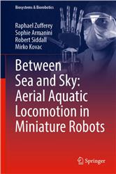 Cover Between Sea and Sky: Aerial Aquatic Locomotion in Miniature Robots