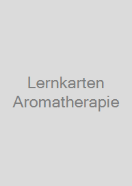 Cover Lernkarten Aromatherapie