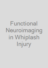 Cover Functional Neuroimaging in Whiplash Injury