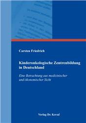 Cover Kinderonkologische Zentrenbildung in Deutschland