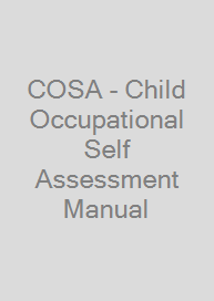 COSA - Child Occupational Self Assessment Manual