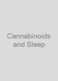 Cover Cannabinoids and Sleep