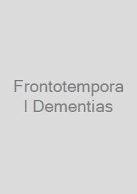 Cover Frontotemporal Dementias