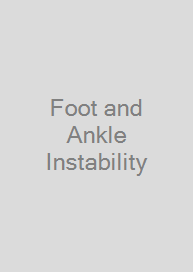 Foot and Ankle Instability
