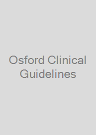 Cover Osford Clinical Guidelines