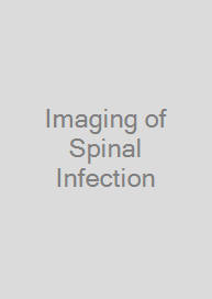Cover Imaging of Spinal Infection