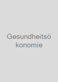 Gesundheitsökonomie