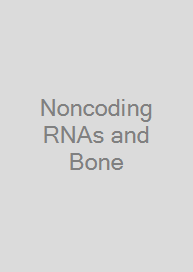 Cover Noncoding RNAs and Bone