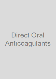 Cover Direct Oral Anticoagulants