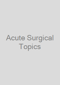 Cover Acute Surgical Topics