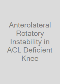 Cover Anterolateral Rotatory Instability in ACL Deficient Knee