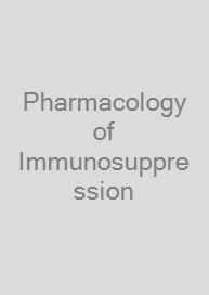 Pharmacology of Immunosuppression