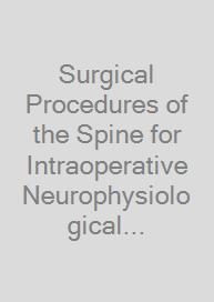 Cover Surgical Procedures of the Spine for Intraoperative Neurophysiological Monitoring Providers