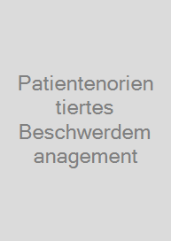 Cover Patientenorientiertes Beschwerdemanagement