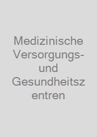 Cover Medizinische Versorgungs- und Gesundheitszentren