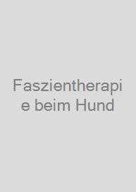 Cover Faszientherapie beim Hund