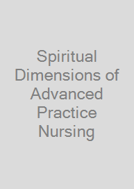 Cover Spiritual Dimensions of Advanced Practice Nursing