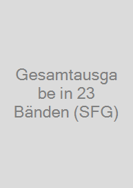 Cover Gesamtausgabe in 23 Bänden (SFG)