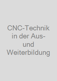 Cover CNC-Technik in der Aus- und Weiterbildung