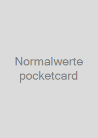 Cover Normalwerte pocketcard