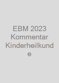 Cover EBM 2023 Kommentar Kinderheilkunde