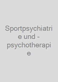 Cover Sportpsychiatrie und -psychotherapie