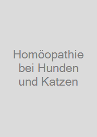 Cover Homöopathie bei Hunden und Katzen