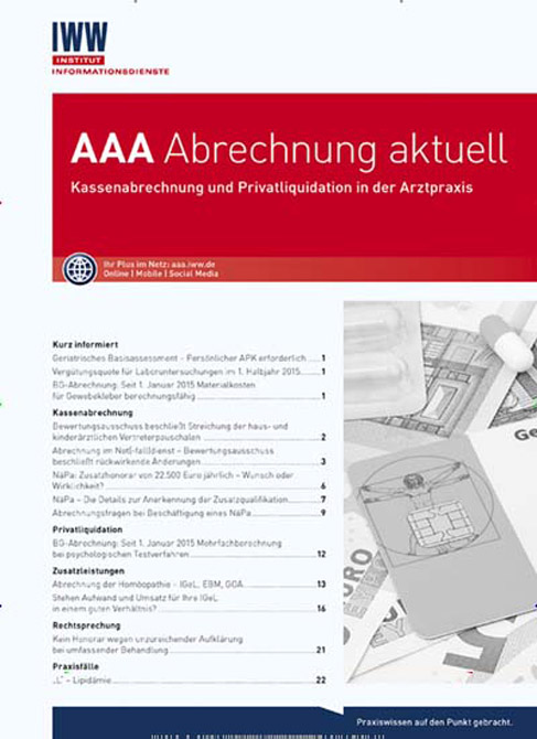 Abrechnung aktuell