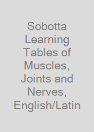 Cover Sobotta Learning Tables of Muscles, Joints and Nerves, English/Latin