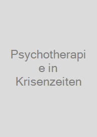 Cover Psychotherapie in Krisenzeiten