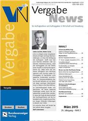 Cover Vergabe-News