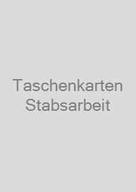 Taschenkarten Stabsarbeit