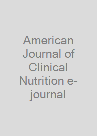 Cover American Journal of Clinical Nutrition e-journal