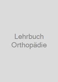 Cover Lehrbuch Orthopädie