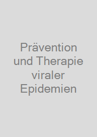Cover Prävention und Therapie viraler Epidemien