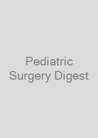 Cover Pediatric Surgery Digest