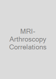 MRI-Arthroscopy Correlations