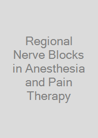Cover Regional Nerve Blocks in Anesthesia and Pain Therapy